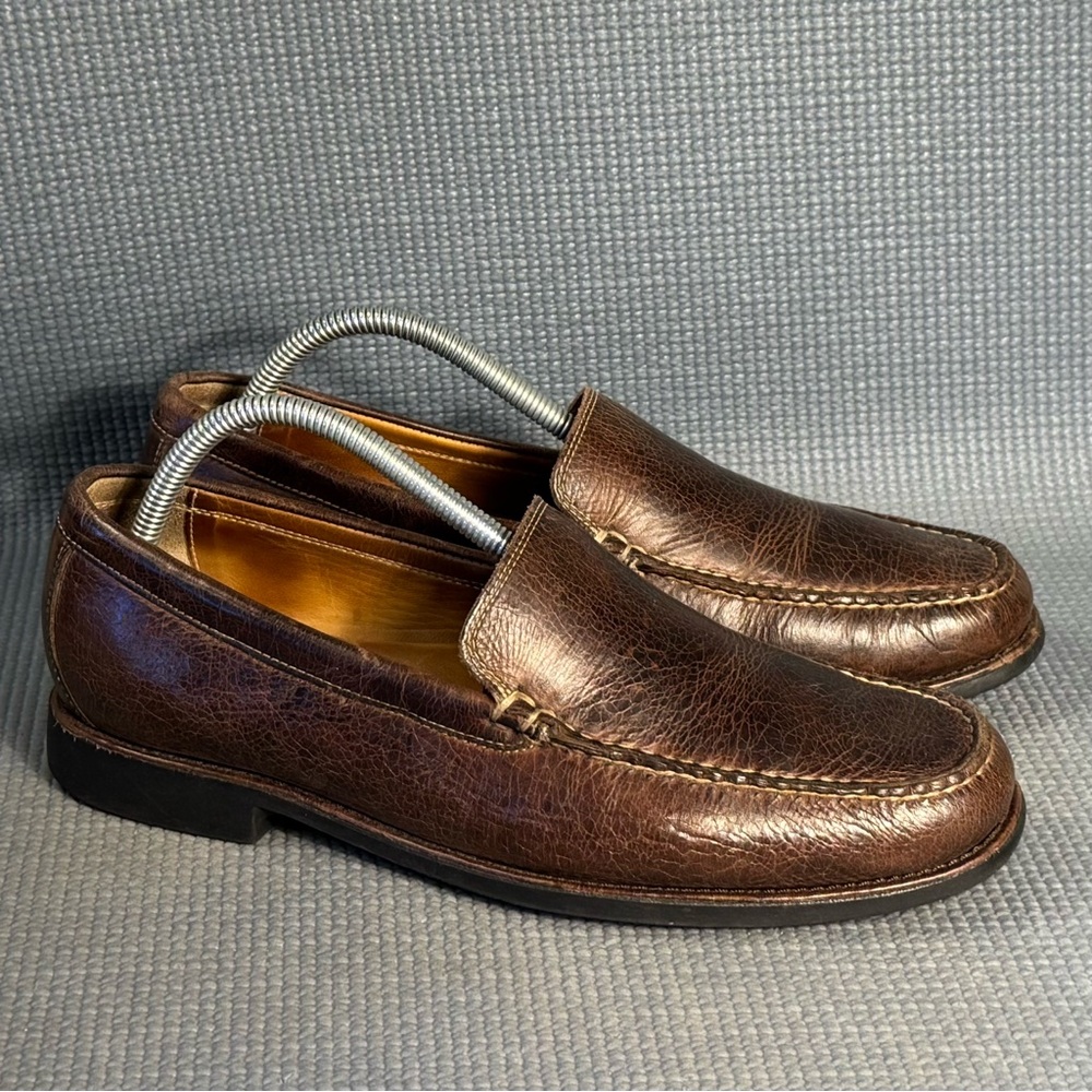 Johnston & Murphy Men’s Ainsworth Venetian Tumbled Wax Calfskin‎ Loafer Size 8.5